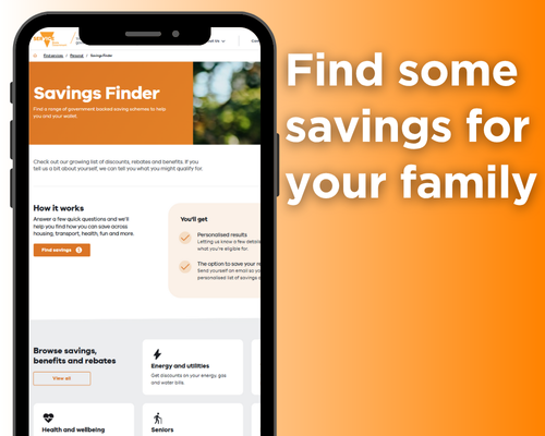 Free Savings Finder Website Main Image